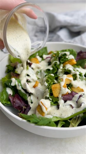 Elevate your salads and appetizers with our Homemade Ranch Dressing recipe. This rich, creamy dressing is easy to make, and once you try it, you'll never go back to store-bought! https://thestayathomechef.com/ranch-dressing/ | The Stay At Home Chef