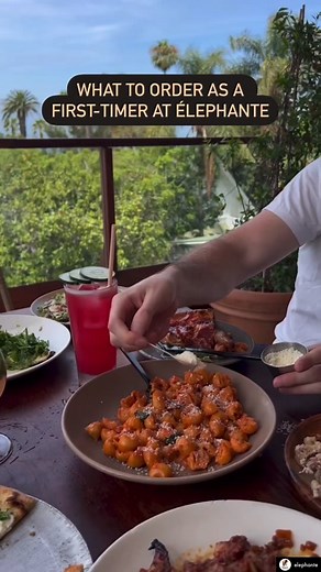 Elephante Italian restaurant #santamonica Chic destination for elevated Italian cuisine in breezy, loungelike dining areas with ocean views.