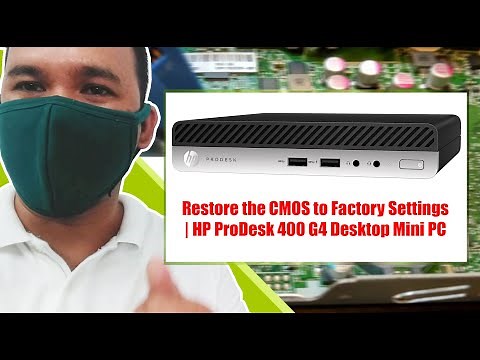 Restore the CMOS to Factory Settings | HP ProDesk 400 G4 Desktop Mini PC