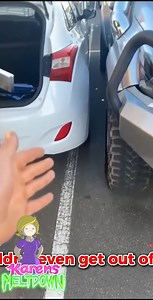 Parking Lot Karen ACCUSES guy of parking too close to her #karenstrikesagain #karen #karensgoingwild #foryou #fyp #reelsviral | Karens Meltdown