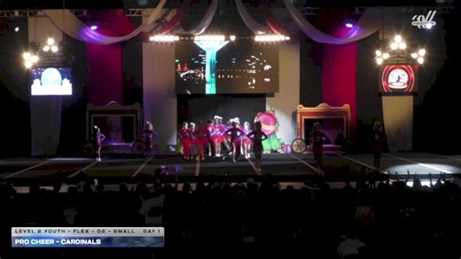 Pro Cheer - Cardinals [2025 L2 Youth - Flex - D2 - Small Day 1] 2025 ASC Battle Under the Big Top Grand Nationals