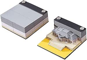 3D Memo Pad, Cute Post Its Palace Art Carving Notes Creative Birthday Gift, Original DIY Post Notes Notepad with Pen Holder (Roman catsle)