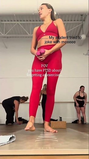 I have PTSD from forgetting an exercise!!!