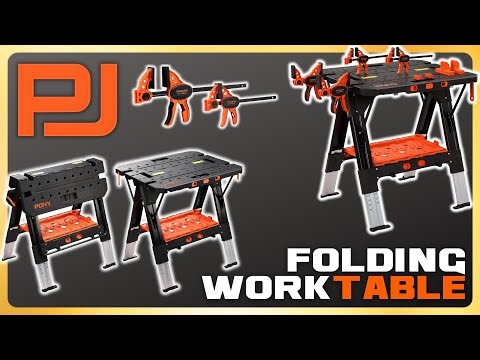 Portable Folding Work Table from Pony