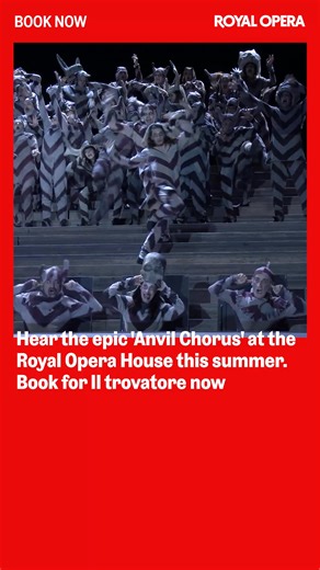 Step into the world of Verdi’s Il trovatore, a powerful opera filled with doomed love, revenge, and an all-consuming curse. This gripping tale filled with twists and secrets centres a tragic love triangle between a troubadour, a noblewoman and a jealous count, where their secrets and misunderstandings lead to a fiery, fateful end. Hear the recognisable, energetic ‘Anvil Chorus’ and immerse in the drama. Book now for Il trovatore at the Royal Opera House this summer. | Royal Ballet And Opera