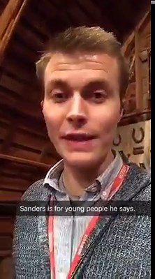 For Democrats, the battle to win Iowa has come neck and neck between Bernie Sanders and Hillary Clinton. But the most interesting #IowaCaucus came from a barn. See our full #Snapchat story from Monday night. | BBC News