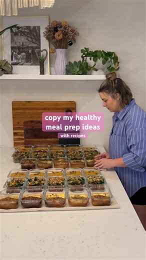 If you’re tired of trying to figure out what to meal prep I got you! Copy my healthy menu 🥰 #recipe