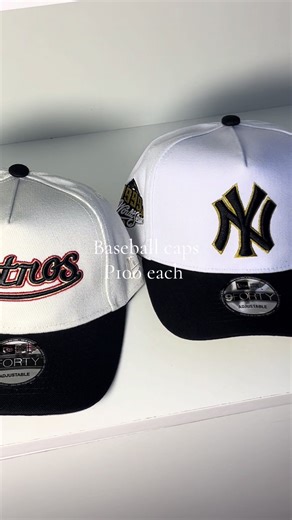 NY & LA Baseball caps🧢 Readily available for purchase 🛍️ 🏷️P100 each 📍Gaborone, Mogobe Plaza 📍Francistown, Toro Junction ☎️ 267 76476210 🚚We deliver around gabs & courier countrywide Shop your cap now!💃 #SAMA28 #fyp #tiktobotswana🇧🇼tiktoksouthafrica🇿🇦 #accessories #baseballcaps