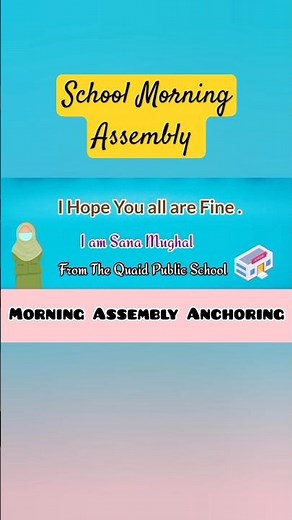 School Morning Assembly Anchoring Comparing Script