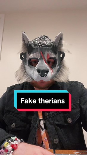 There is no “fake therian” problem in this community!! And if someone is botgering you online by posting content you don’t agree with, block them and move on! You control your online presence! Keep yourself happy and comfortable and block liberally!! Most therians on tiktok are not fake guys, stop saying they are!! . . . #therian #therianthropy #therianmask #therians #theriangear #wolftherian