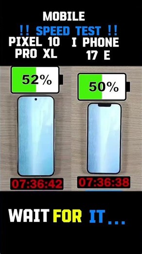 ⚡🤡Mobile !! Speed test !! Pixel 10 Pro xl vs iPhone 17 E ☠️☠️