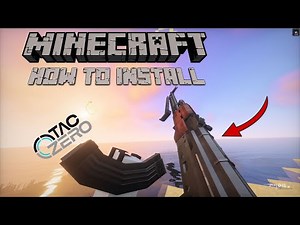 HOW TO INSTALL TACZ MINECRAFT GUN MOD (MOD LINK IN DESC)