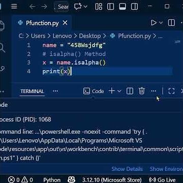 isalpha() Method in Python #pythontricks #python#coding .