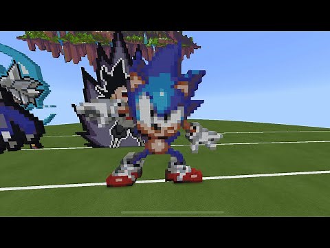 Sonic(Toei/Junio) pixel art tutorial - Minecraft