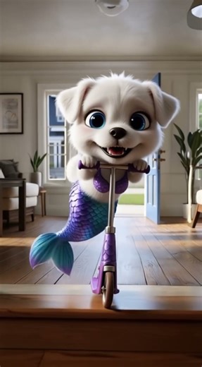 The Interesting Life of a Mermaid Puppy#dog #cute #pets #dogshorts #cutedog