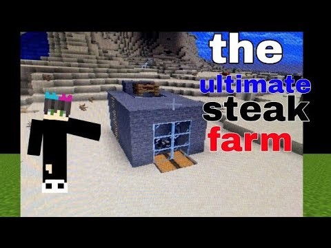 Working steak farm in minecraft