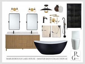 Master Bathroom Design Board: Product Links (PDF & Excel Download) - Etsy