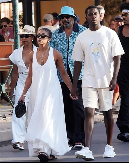 JetsFits | Damson Idris & his girlfriend Lori Harvey | Instagram