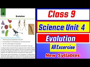 Class 9 Science Unit 4 Evolution All Excercise In English Medium | Science And Technology Grade 9