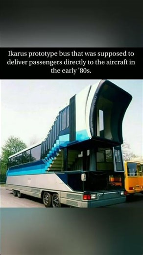 🚍💨 The futuristic IKARUS bus from the ’80s that took passengers straight to planes! ✈️😱🔥 #RetroTech
