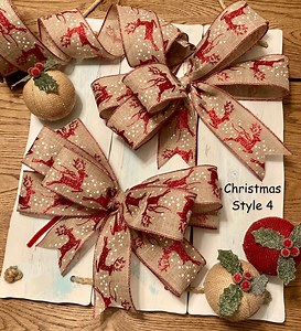 Multiple Style Christmas & Fall Bows - Elevate Your Holiday Decor With These Handmade Bows - Ideal for Trees, Wreaths, Gift Boxes, and More! - Etsy