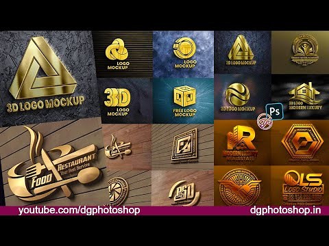 New 3D Realistic Logo PSD Mockups | 16 PSD Pack