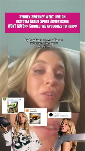 Sydney Sweeney addresses the sport advertising controversy live... 😳💔
