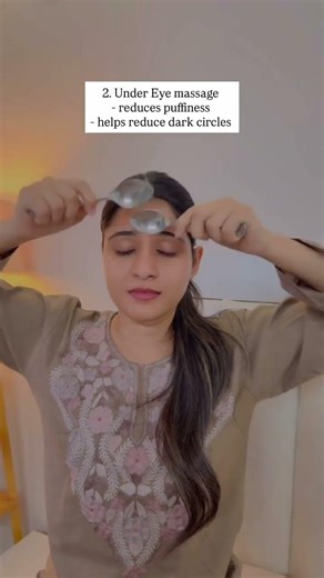 5 min Spoon Massage for Clear & Acne free skin | Face Yoga at Home | Natural Skincare Routine