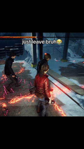 leon put a flash grenade while walking out btw #dbd #deadbydaylight #fyp #gaming #funny