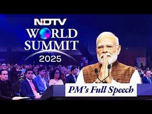 PM Modi addresses the NDTV World Summit 2025 in New Delhi