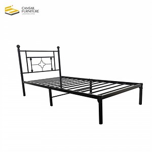 [Hot Item] Modern Single & Double Metal Bed Thickened Household Steel Frame Bed