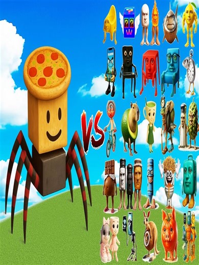 1.7K views · 16 reactions | Noobini Pizanini Spiderini vs All Brainrot Bosses - Minecraft Mob Battle | Minecraft Animation Game | Facebook