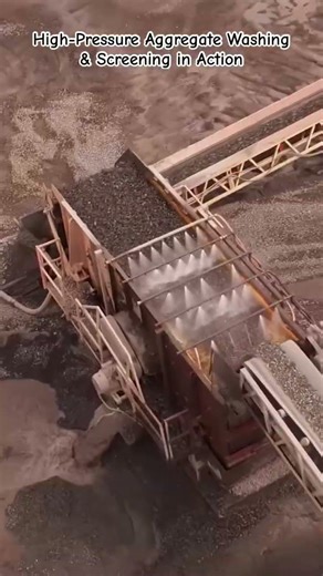Industrial Stone Washing: Oddly Satisfying Quarry Process #IndustrialMachinery #SatisfyingVideo