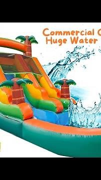 21 Foot Commercial Grade Inflatable Water Slides for Kids Adults, PVC Heavy Duty Backyard Waterslide