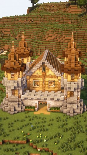 175K views · 2.1K reactions | Minecraft Survival Castle #minecraft #minecraftbuilding #minecrafttutorial | Gorillo | Facebook