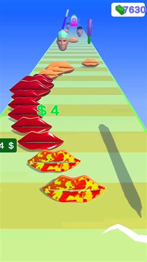 💋❤️‍🔥Beautiful Lips Stack Best Cool Never Gameplay 🎮‼️#lipstick #games #trending #shorts