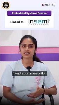 2026 Graduate Hitashree Gets Placed at Insemi Technology After an Embedded Systems Course