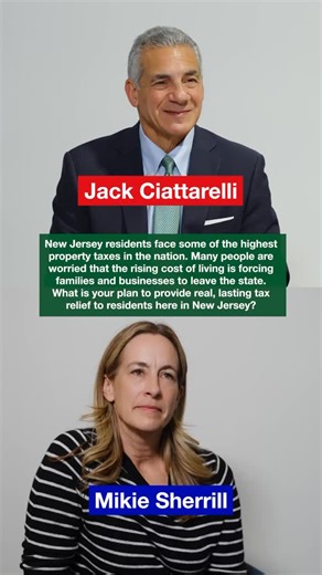 Mikie vs. Jack part 2. Property Taxes in New Jersey. We are posting videos we filmed with both candidates daily leading up to Election Day. Leave your thoughts in the comments! | The Garden State