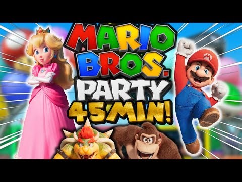 ⭐️Super Mario Bros Party ⭐️45 minutes Games Compilation | Brain Break for kids | Just dance