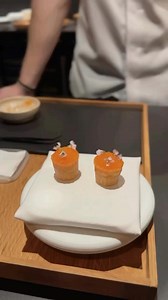 Löjrom, cauliflower & horseradish - a crispy fried croustade snack at @restauranttitrinned by @michaelnortoft video by @nordic_chefs Using our croustade irons 🔥 #croustade #snack #crispy #löjrom #cauliflower #horseradish #crispy #pietee #onebite | Simplistic Food