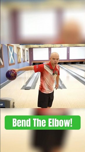 Bend your elbow to create more power 😁🎳