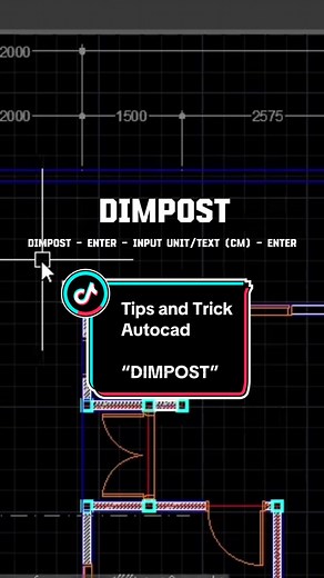 yang biasanya masih suka edit dimension pakai “EDIT/ED”, kalian bisa pakai cara ini untuk menambahkan keterangan pada dimensi. Tips and Trick Autocad #part21 Keyword : DIMPOST Menambahkan text pada dimension ~ OPEN CLASS ~ cek our profil 👆🏻 Comment below👇🏻 for more tips and tricks. Save and share if this video is useful for you😇. #mediasipil #autocad #autocadtutorial #autocad2d #autocaddrawing #architecture #architect #arsitek #tekniksipil #civilengineering #anakteknik #mahasiswatekniksipil