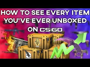 How to see everything you've ever unboxed on CS:GO