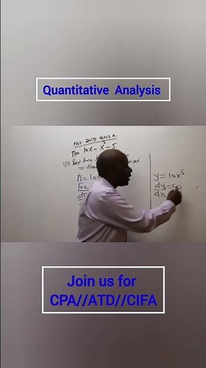 quantitative Analysis//CPA KENYA #accounting #finance #kasnebstudents