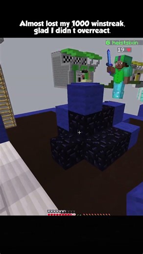 I Almost LOST My 1000 Bedwars Winstreak #minecraft #bedwars #minecraftsurvival #minecraftmemes