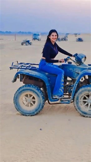 Fearless Girl Riding ATV Quad Bike 😍| Desert Adventure Ride | Viral Short #shortsfeed #youtubeshorts