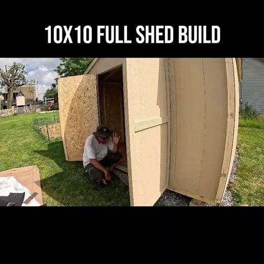 10x10 Full Shed Build Short