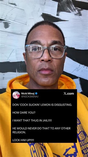 Don Lemon on Instagram: "My response to Nicki Minaj’s homophobic tweet about me"