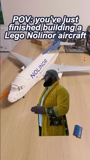 Druski Builds A Nolinor LEGO Boeing 737-200
