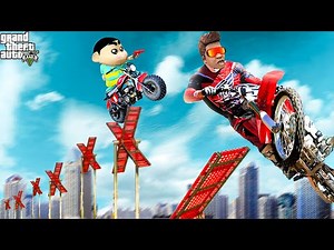 Franklin & Shinchan Tries Extreme Ramp Challenge In GTA 5